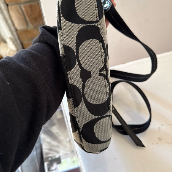 Vintage Coach Black and Gray Shoulder Bag - Picture 8 of 11